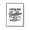 Poster - PLANETEE - Collection « I Can't Minimalist » - I Can't I Have Biathlon - A3 (29.7×42 Cm) - Pearlescent Surface