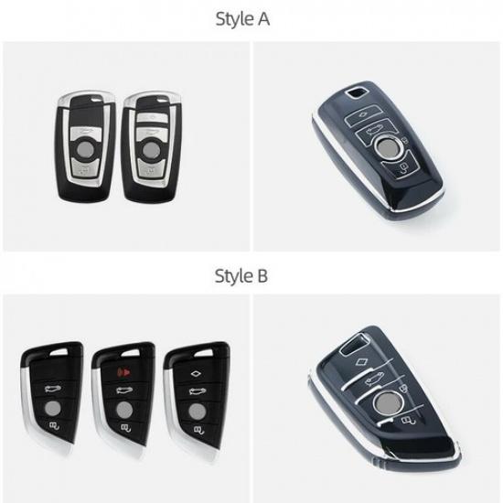 Luxury TPU Remote Car Key Fob Cover Case Shell For BMW 2 3 4 5 X3 X4 2014-2017