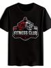 Fitness Motivational T-shirt - Gym Workout Tee with Muscle Graphic