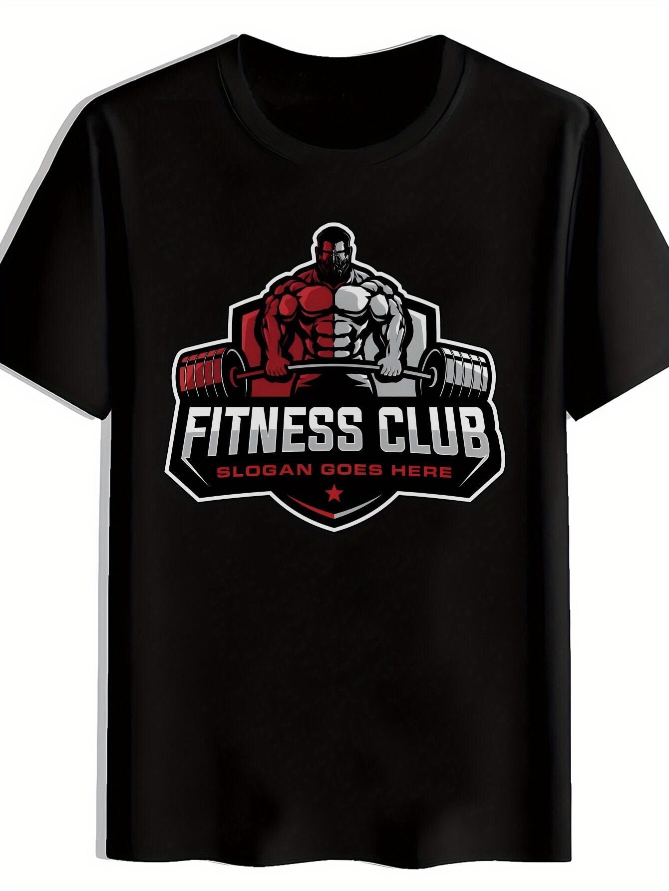 Fitness Motivational T-shirt - Gym Workout Tee with Muscle Graphic XL