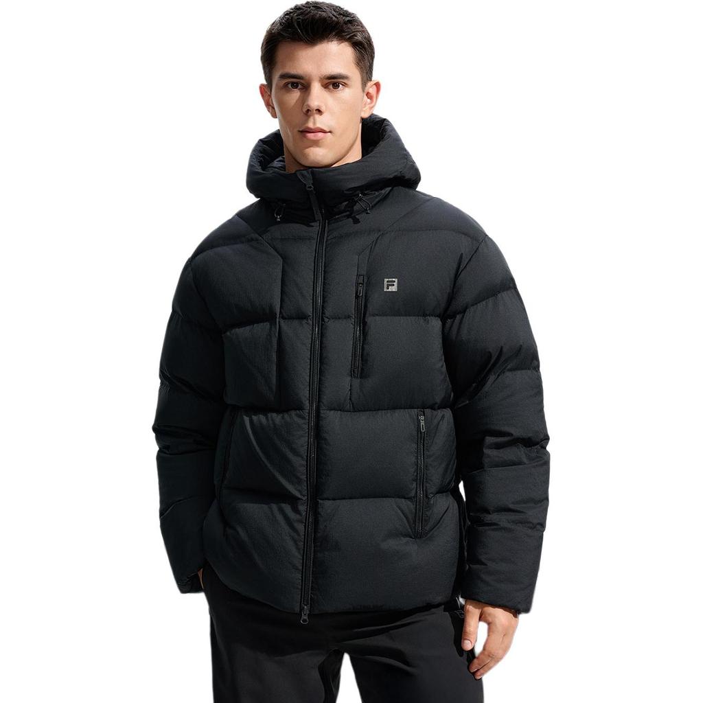 New FILA Fitness Down Jackets Men's Jet Black BK A51M541902F-BK