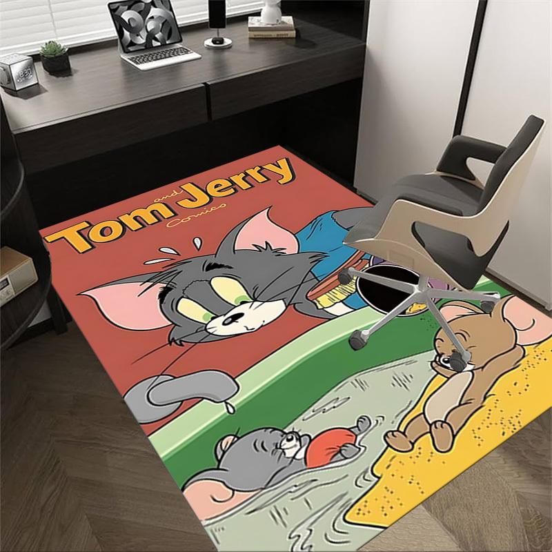 1pc Tom Jerry Carpet, for Home & Office Decor, Desk Chair Carpet, Festive GiftL1460 60cm by 90cm