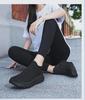 Men's Summer Thick-Soled Breathable Mesh Casual Running Shoes with Flying Woven Socks Design
