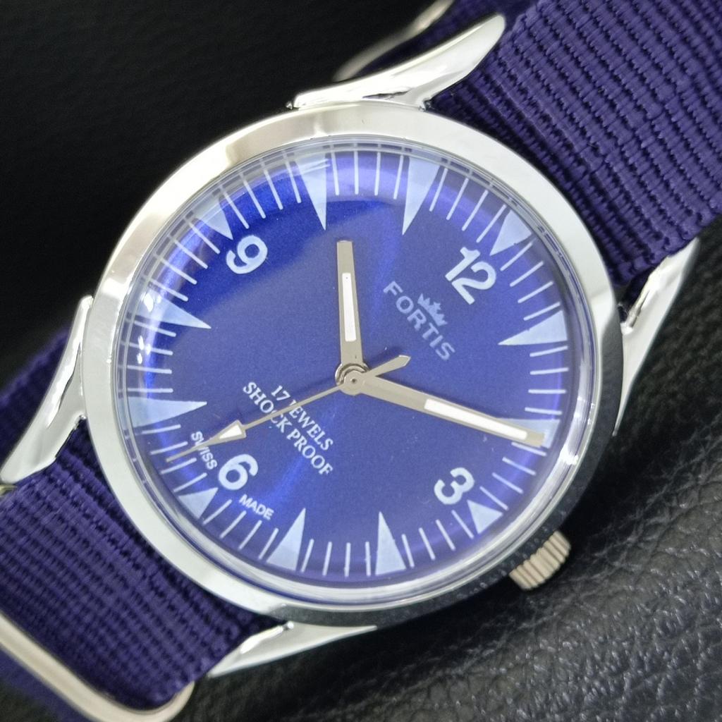 

ВИНТАЖНЫЕ ШВЕЙЦАРСКИЕ МУЖСКИЕ ЧАСЫ С РУЧНЫМ ЗАВОДОМ, ВОССТАНОВЛЕННЫЕ, С ЦИФЕРБЛАТОМ СИНЕГО ЦВЕТА a700966-5 R205a-a700966