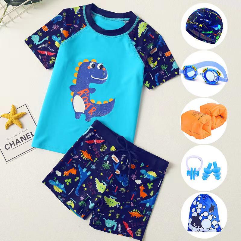 "Dziecięce stroje kąpielowe dzielone i kąpielówki dla chłopców i dziewczynek - Rozmiary S, M, L"