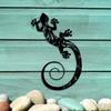 Metal Gecko Decorations Lizard Wall Sculpture Outdoor Gecko Decoration Metal Wall Decor, Bedroom Living Room Decor