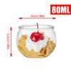 Einweg-Dessertbecher, rund, Pudding, Mousse, Eiscreme, transparent, Dessertbecher, Party, Urlaub, Hochzeit, Dekoration, Geschirr