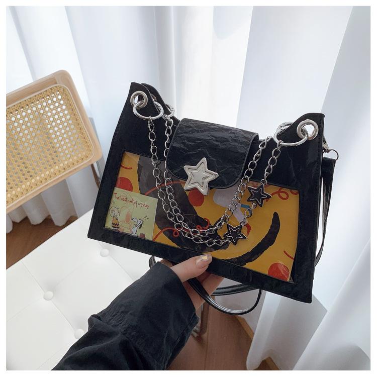 Повседневная универсальная сумка-мессенджер прозрачный значок двухмерная сумка с болью женская [слегка пьяный ледяное вино] сумка с болью женская сумка