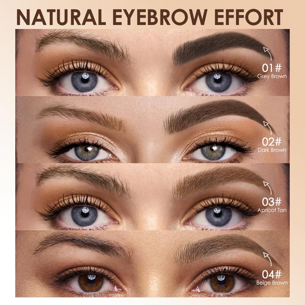 Eyebrow Definer Powder Stamp Makeup with 8 Reusable Stencils Long Lasting Hairline Shadow Powder Hair Chalk Hair Fluffy Powder