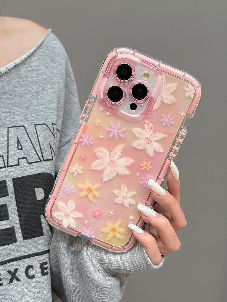 Stilvolle Tulpenblumen Leuchtende Weiche Silikon Handyhülle Für iPhone 15 14 13 12 11 Pro Max 14 Plus Stoßfester Bumper Rückseite
