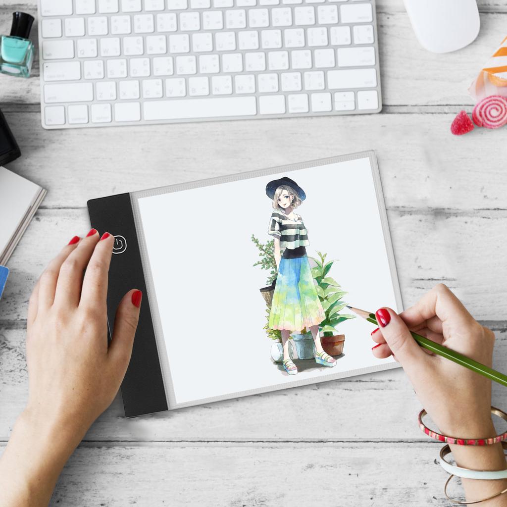 LED   Graphic Tablet Light Pad Digital Tablet Copyboard with 3-    Brightness for Tracing Drawing Copying Viewing   Art Craft