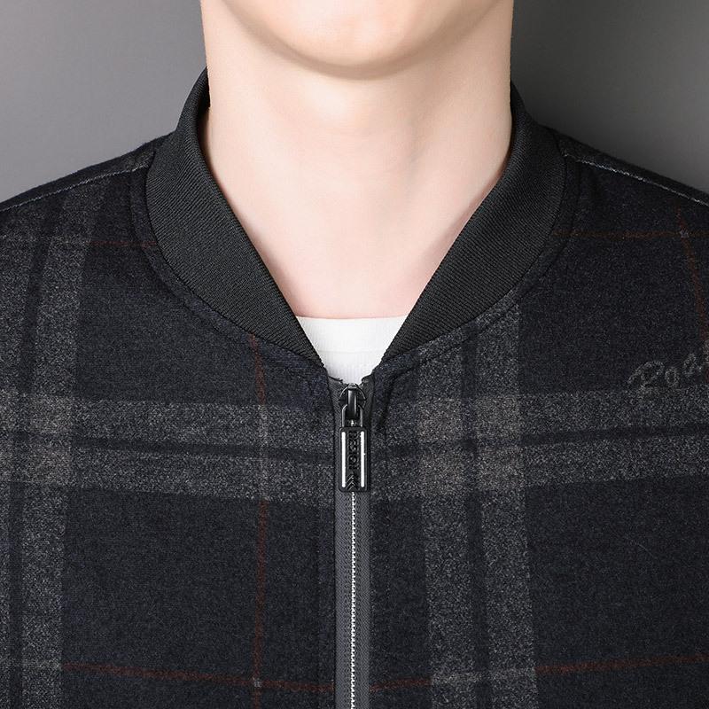 Spring and Autumn Men's Jacket Printed Jacket Slim Fit Thin Trendy Large Size Gown Baseball Jacket Business Top