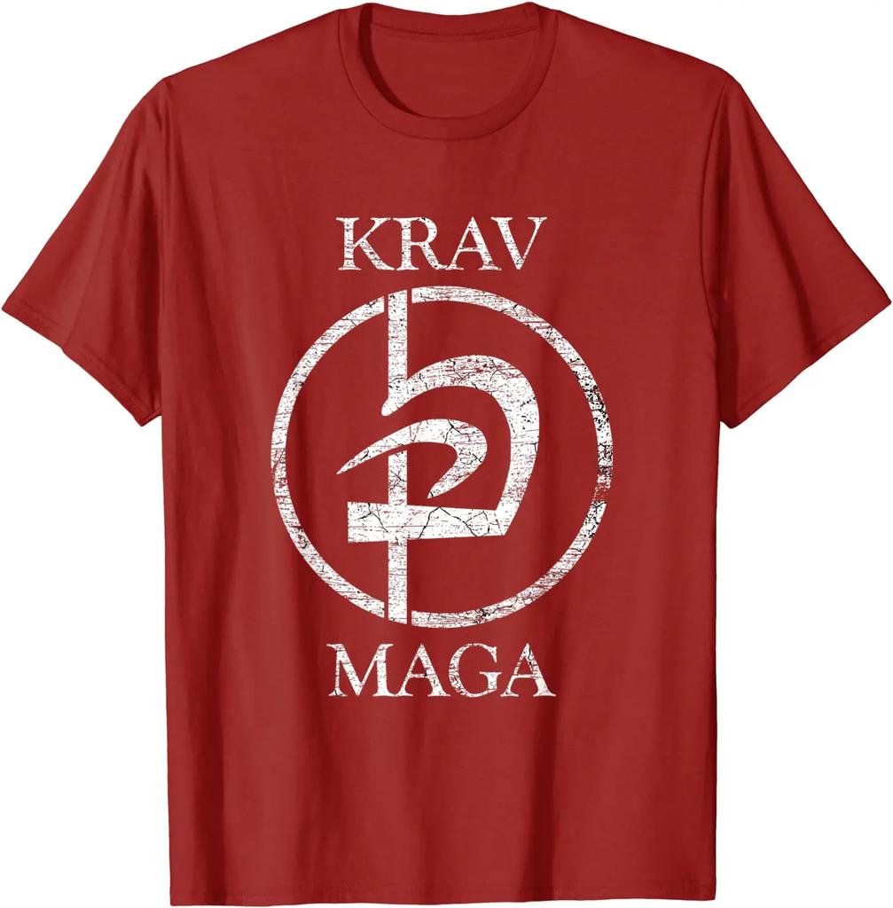 Israel Krav Maga Self Defense Martial Art Symbol T Shirt High Quality Cotton Large Sizes Breathable Top Loose Casual Tshirt