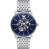 Aviator Blue Silver Metal Men's Quartz Chronograph AR60024