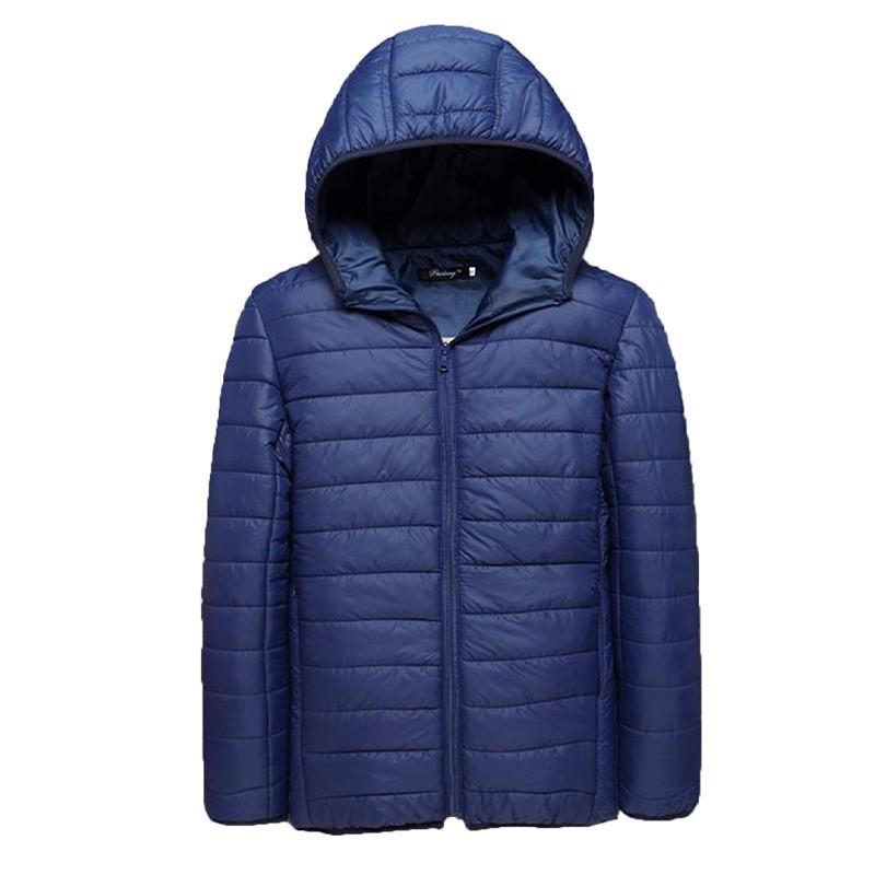 Autumn and Winter New Men's Solid Color Simple Fashion Hooded Cotton Clothes
