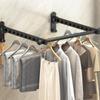Non-Punching Drying Rack Stainless Steel Clothes Drying Hanger Folding Drying Racks  Bathroom
