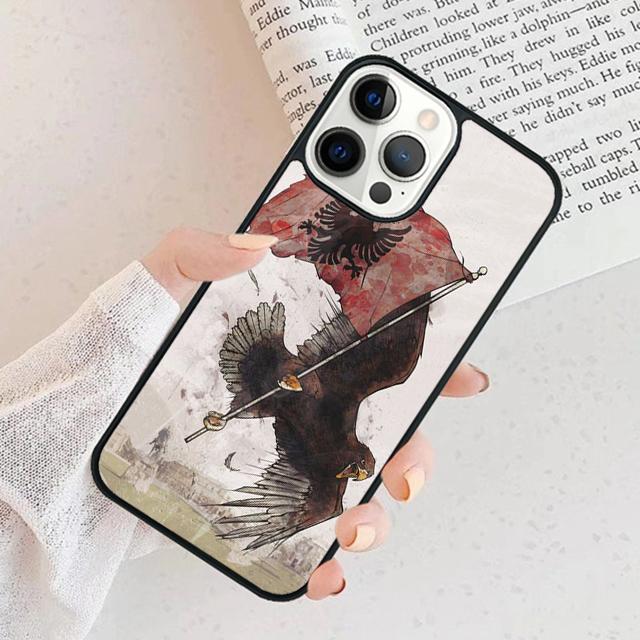 

Albania Albanians Flag Phone Case For iPhone 17 Air 15 16 Cover 11 13 14 Pro Max 12 Plus Max Fundas iPhone 14pro