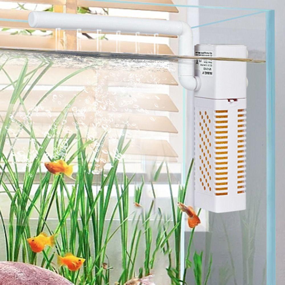 Filtres internes pour aquariums, filtration silencieuse de l'oxygène par ondes, pompe à eau efficace