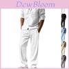 Mens Linen Shirt And Pants Set With Breathable Fabric For Casual Summer Style