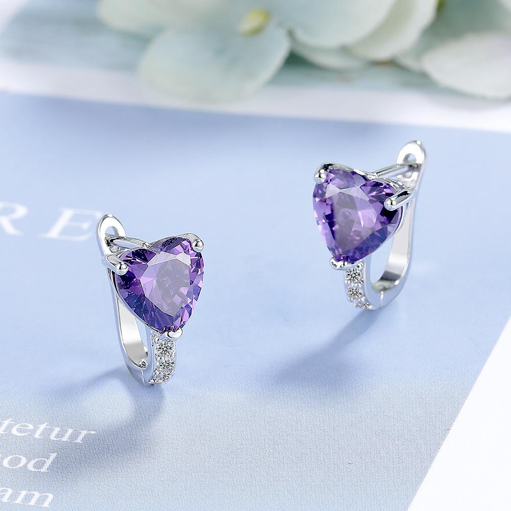 925 Silver Earrings Superior Luxury Multiple Zircon for Women Fashion Jewelry Gifts Wedding Engagement Party Cute