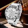 Silicone Strap Watch Fashion Casual Trend Men'S Quartz Watch Large Dial Business Men'S Watch