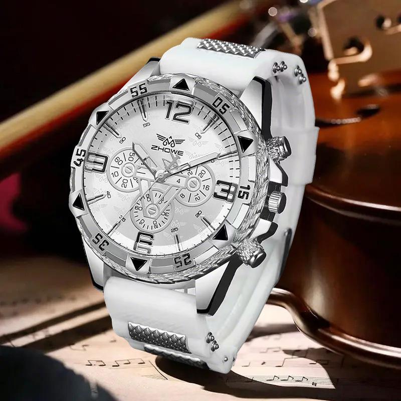 

Silicone Strap Watch Fashion Casual Trend Men S Quartz Watch Large Dial Business Men S Watch