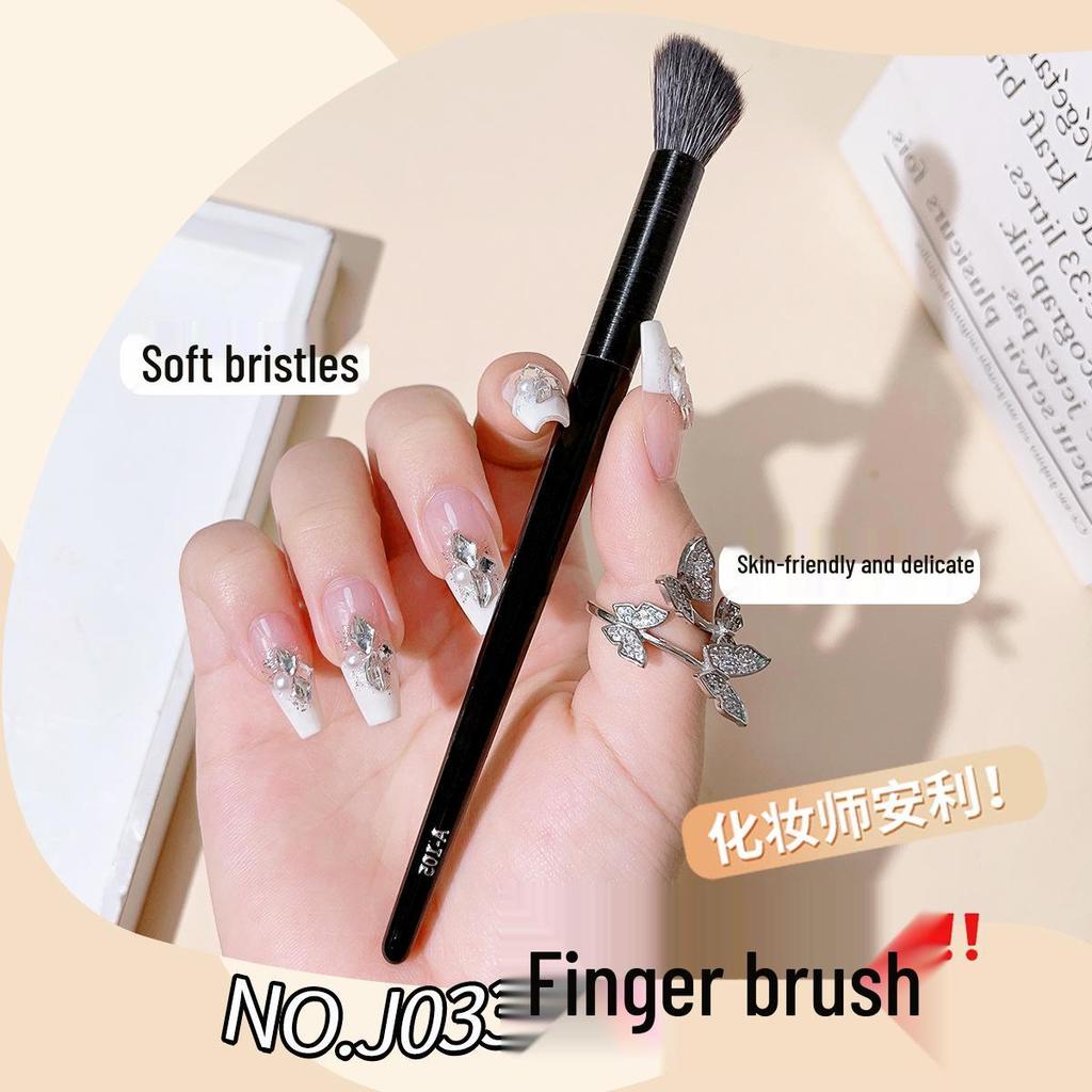 JONBOS Wooden Handle Blending & Highlight Makeup Brush Set