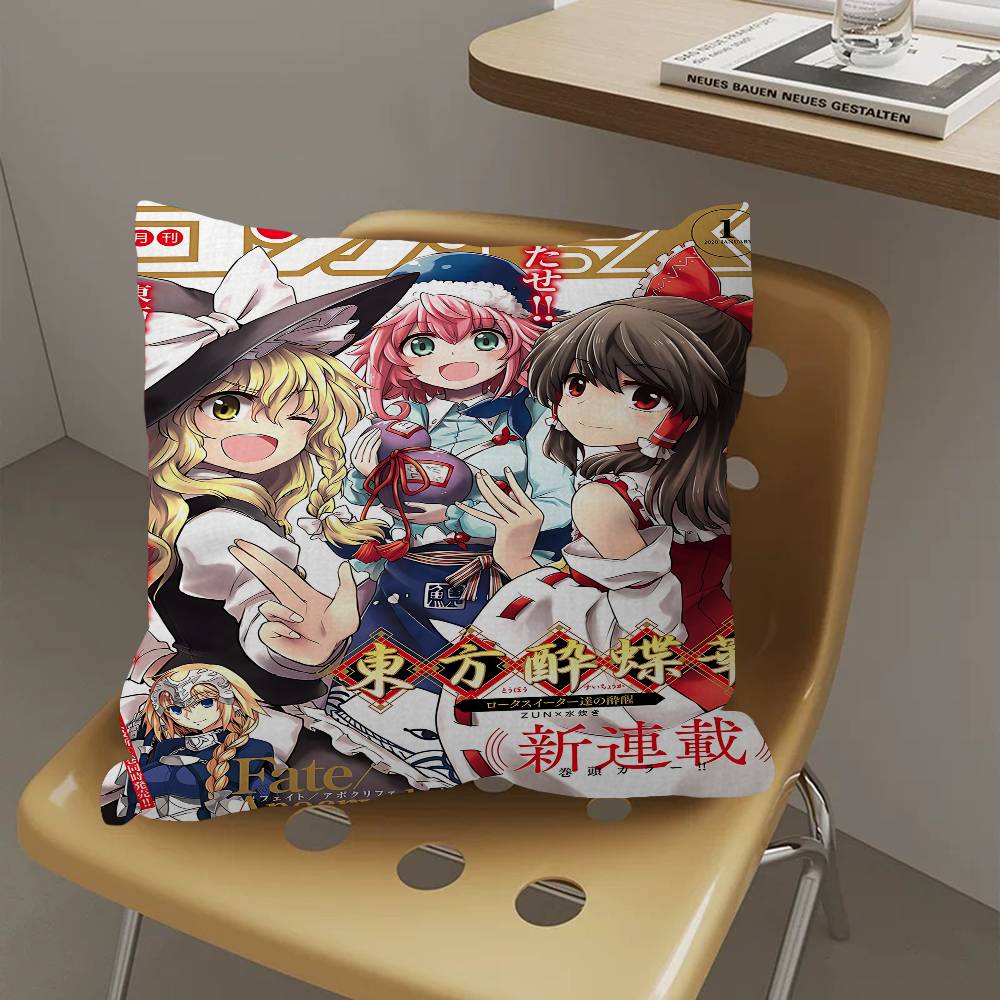 Аниме Т-Проект Touhou Наволочка Дизайн Чехол для Подушки Декор Праздничный Декорати 30cmx30cm