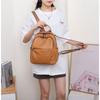 Genuine Leather Backpack Women Head Layer Cowhide Naturally Falls Fashionable Schoolbag Soft Large-capacity