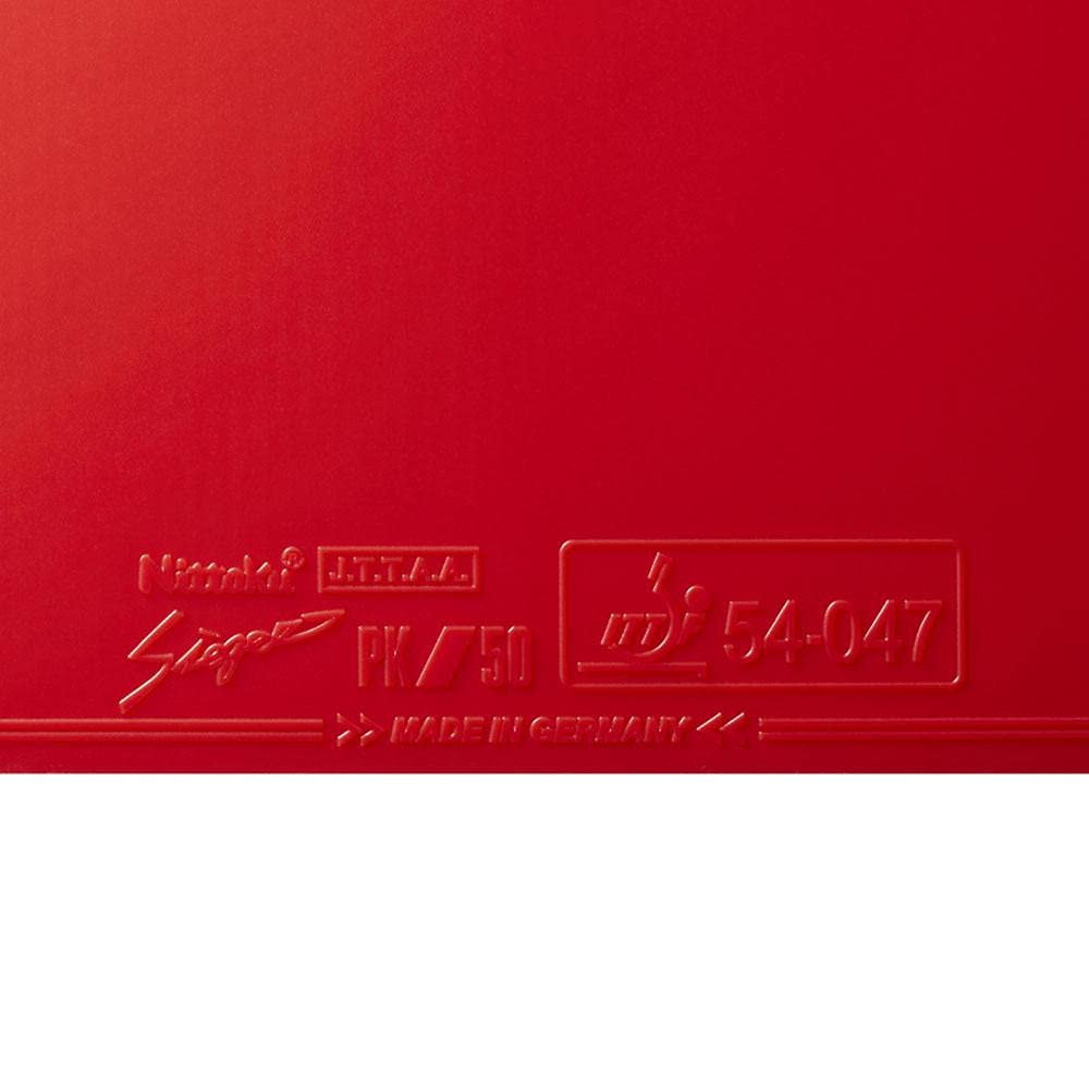 Nittaku Table Tennis Rubber Sieger PK50 Back Soft Tension Red Thick NR8728