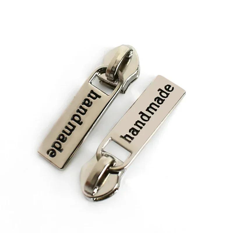 Meetee 5/10/20Pcs 5# Zipper Puller for Nylon Zippers Plastic Coil Zips Slider Heads Repair Kits DIY Garment Sewing Accessories