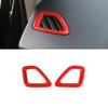 Dashboard L&R Air Outlet Vent Cover 2PCS For Jeep Cherokee 2014- Bright Red