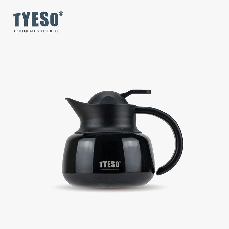TYESO Infuser Pumpkin-Shaped Thermos Stainless Steel Insulated Tea Hot Cold Water Bottle With Removable Infuser Home Tea Pot