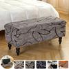 1Pc Printed Storage Ottoman Cover Elastic Foldable Bedroom Footstool Covers Bench Stool Furniture Protector Footrest Slipcover