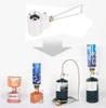 Outdoor Camping Gasadapter Nachfüllung Flachtank Umrüstadapter Gaskocher Nachfülladapter Gaseinsparer Plus Gasumwandler Schalter