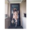 [With safety pants, shoulder straps can be removed, with non-slip strips] Tube top dress design waist puffy short skirt