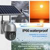 Cámara de seguridad solar 4G para exteriores, impermeable, visión nocturna a color, inalámbrica
