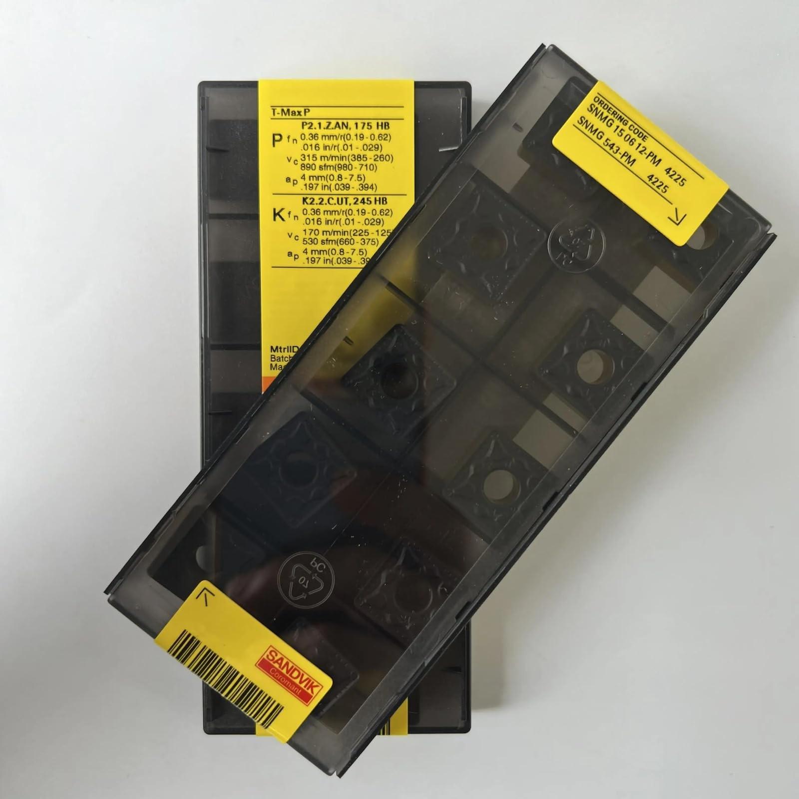 

Original Sandvik / SNMG150612-PM 4225 / CNC lathe carbide blade 10 PCS
