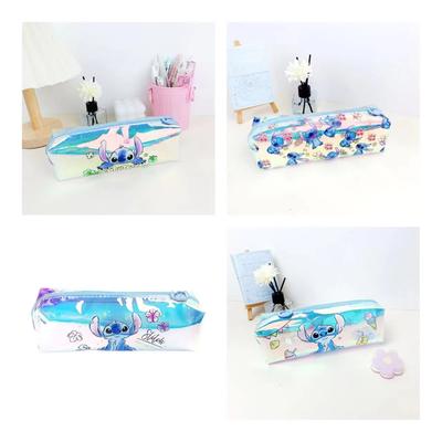 MINISO סטיץ' קריקטורה סטודנט כלי כתיבה לייזר תיק עפרונות TPU עמיד למים תיק אחסון רב-תכליתי לכלי כתיבה