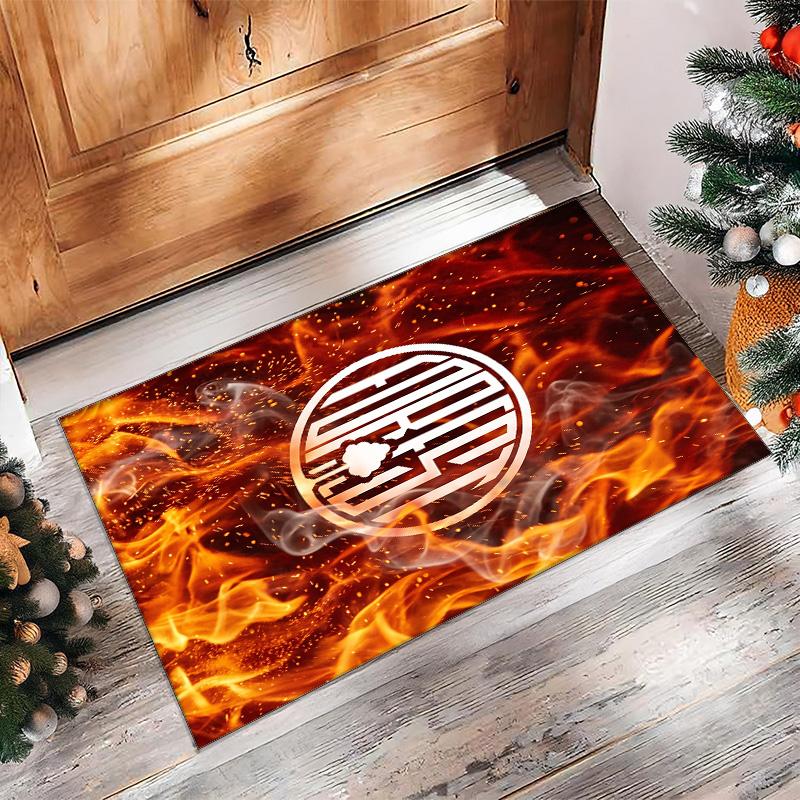 Tappeto in Velluto di Cristallo con Stampa Calcio Nottingham Forest, Comodo Assorbente d'Acqua Antiscivolo Tappeto per Pavimenti Interni