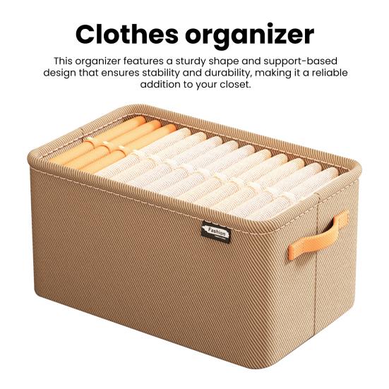 Non-Woven Closet Organizer Wardrobe Clothes Sweater Storage Basket Sweatshirt Jeans Storage Box Home Supplies