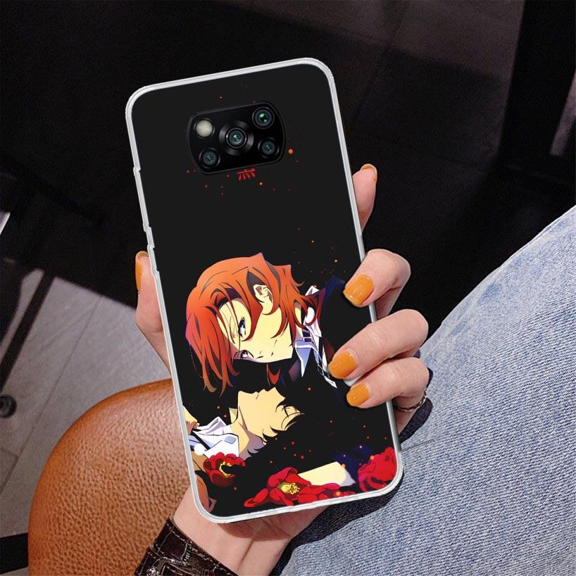 Bungo Stray Dogs Double Black Phnoe Case for Xiaomi Poco X5 X6 X7 Pro X4 Gt F7 Ultra M8 M7 Redmi 15C 15 13C 13 12C 12 Unique Cov