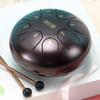 Hluru Glucophone Steel Tongue Drum 6 Inch 8 Notes Key D5 Ethereal Drum Tone Drum Percussion Children Musical Instrument