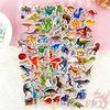 12Sheets/set Jurassic Dinosaurs  Rewards Sticker Puffy Bubble Toys Stickers