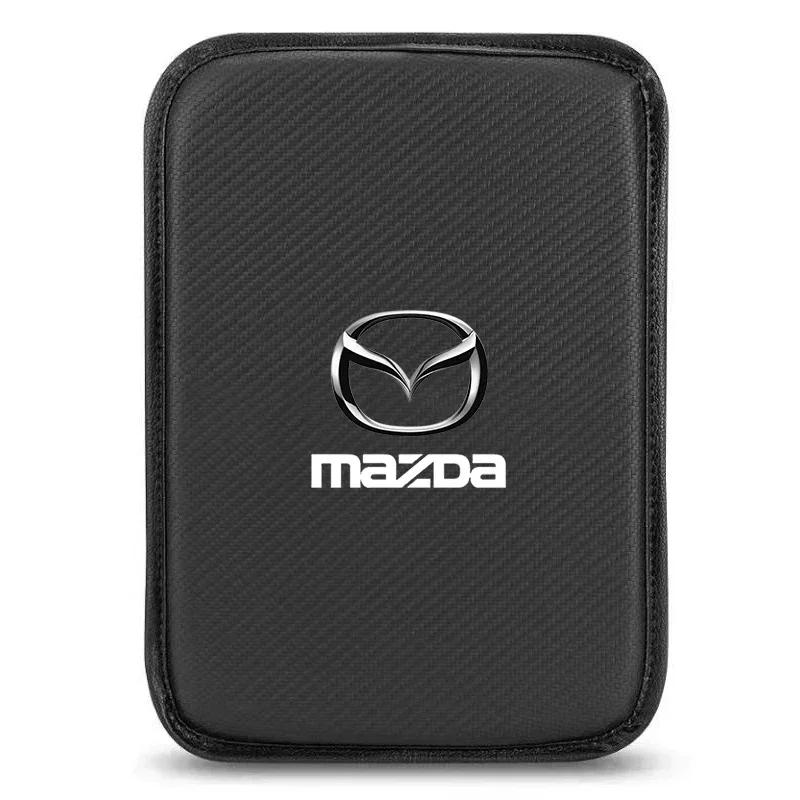 

2025 Hot Car Armrest Mat Center Console Arm Rest Protection Cushion Auto Armrests Storage Box Cover Pad For Mazda CX7 CX9 7 8 32 чёрный