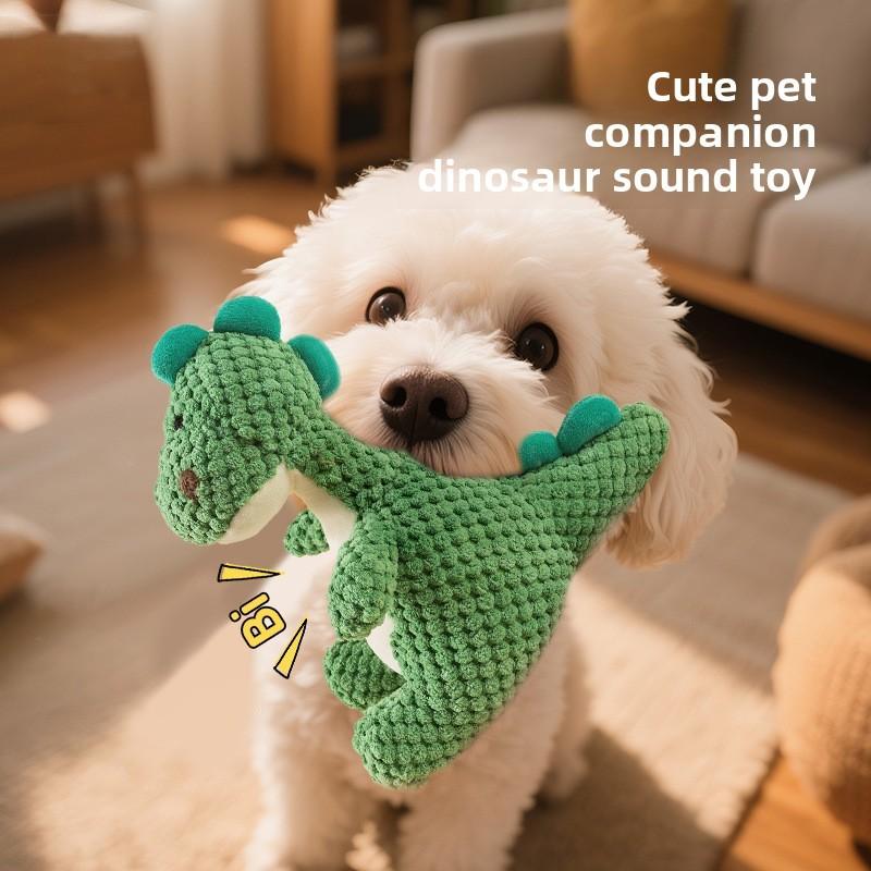 Pet Dinosaur Plush Sound Toy For Small Dogs And Cats With Durable Material