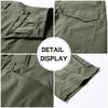 Herren Cargoshorts Mehrere Taschen Arbeitsshorts Entspannte Passform Utility Shorts mit Knopfverschluss und Gürtelschlaufen für den Außenbereich