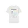 New FILA T Shirts Men's Rinse Snow F11M229116FWT
