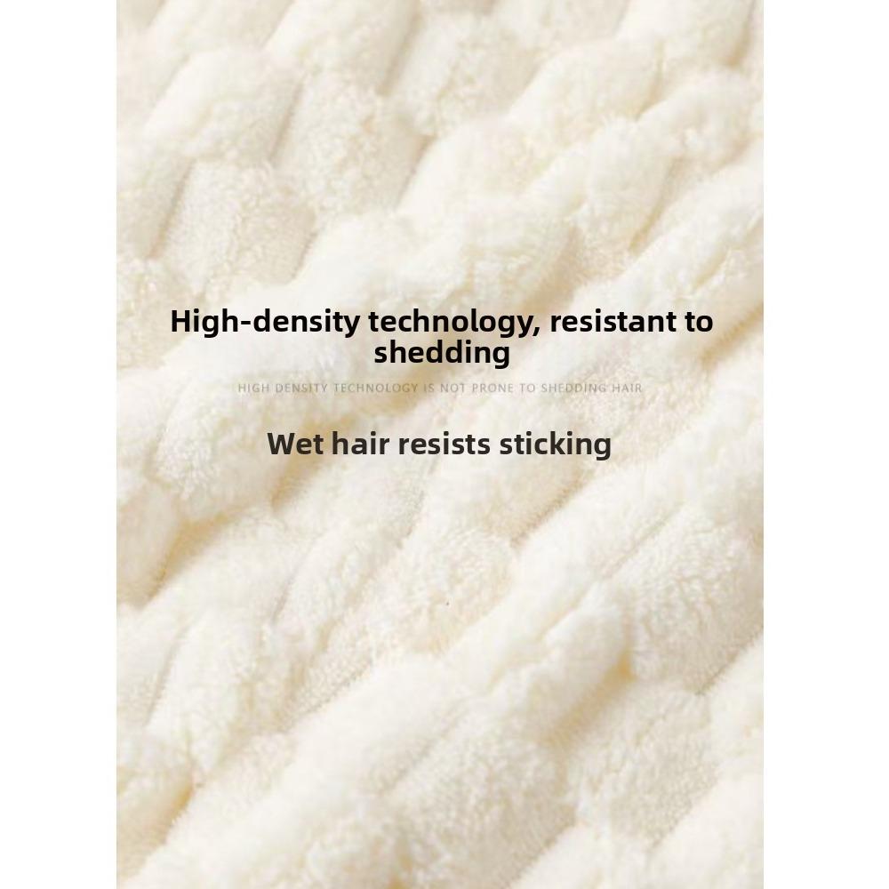 Reusable Extra Large Quick-Dry Hair Towel Thick Soft Super Absorbent Microfiber Turban with Wide Brim Anti Slip