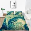 Marble 3D Digital Printing Quilt Cover Pillowcase Two Three Piece Set Polyester